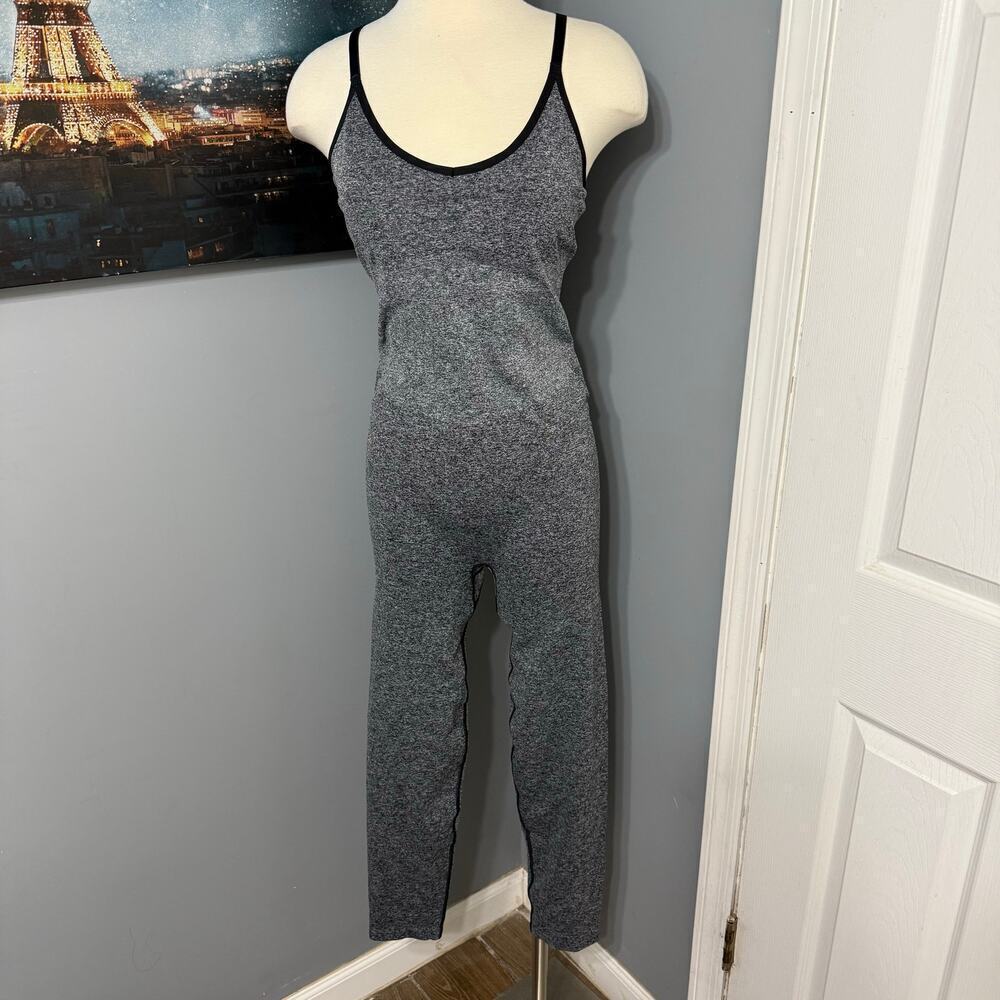 PINK Victoria's Secret Seamless Activewear Jumpsuit Black Marl L